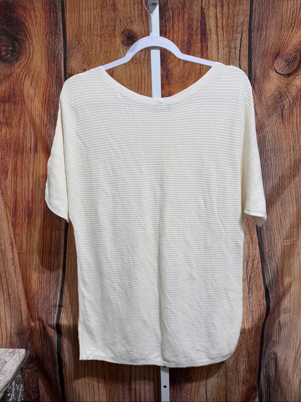 Talbots Lightweight Ribbed Blouse Size LP - Picture 4 of 4